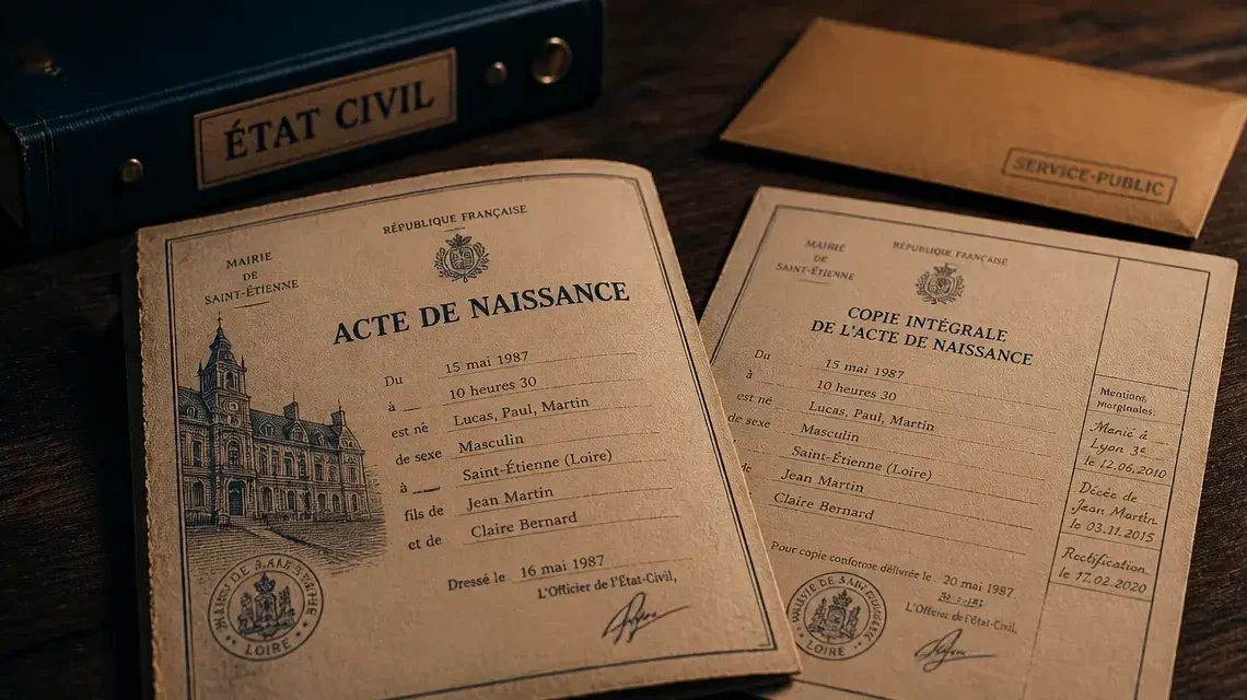 Acte de naissance avec mentions marginales : 5 événements clés qui modifient votre état civil