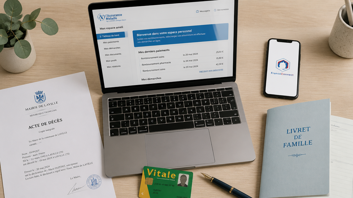 Déclarer un décès à la CPAM : procédure en ligne, documents et capital décès