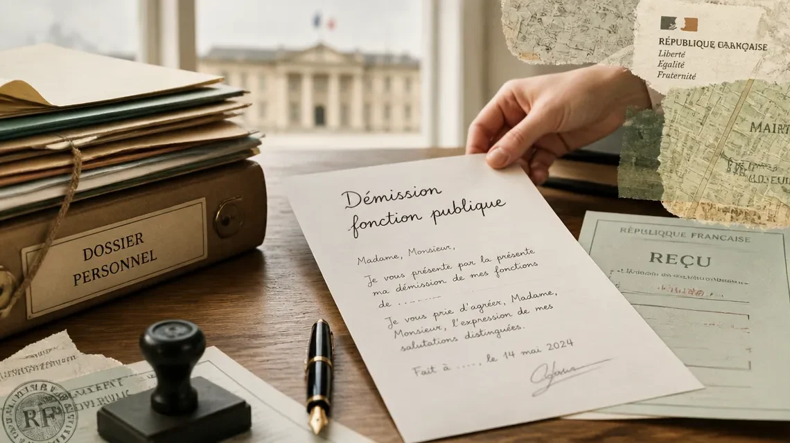 Démission dans la fonction publique : procédures, délais et modèle de lettre