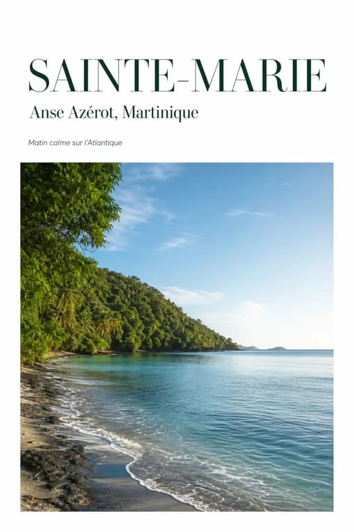 Hotel sainte marie martinique : vue de la côte d'Anse Azérot à Sainte-Marie, Martinique