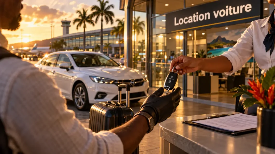 Location de voiture à l’aéroport Aimé-Césaire : juin à 16 €/jour, février à éviter